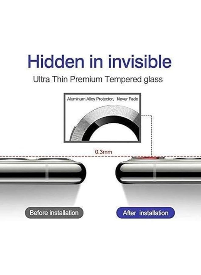 GMATE For Motorola Edge 50 Fusion -  Tempered Glass High-Definition 3D Lens Protector , Tempered Glass Camera Guard with Anti-Scratch and Drop Protection- Black - Image 5