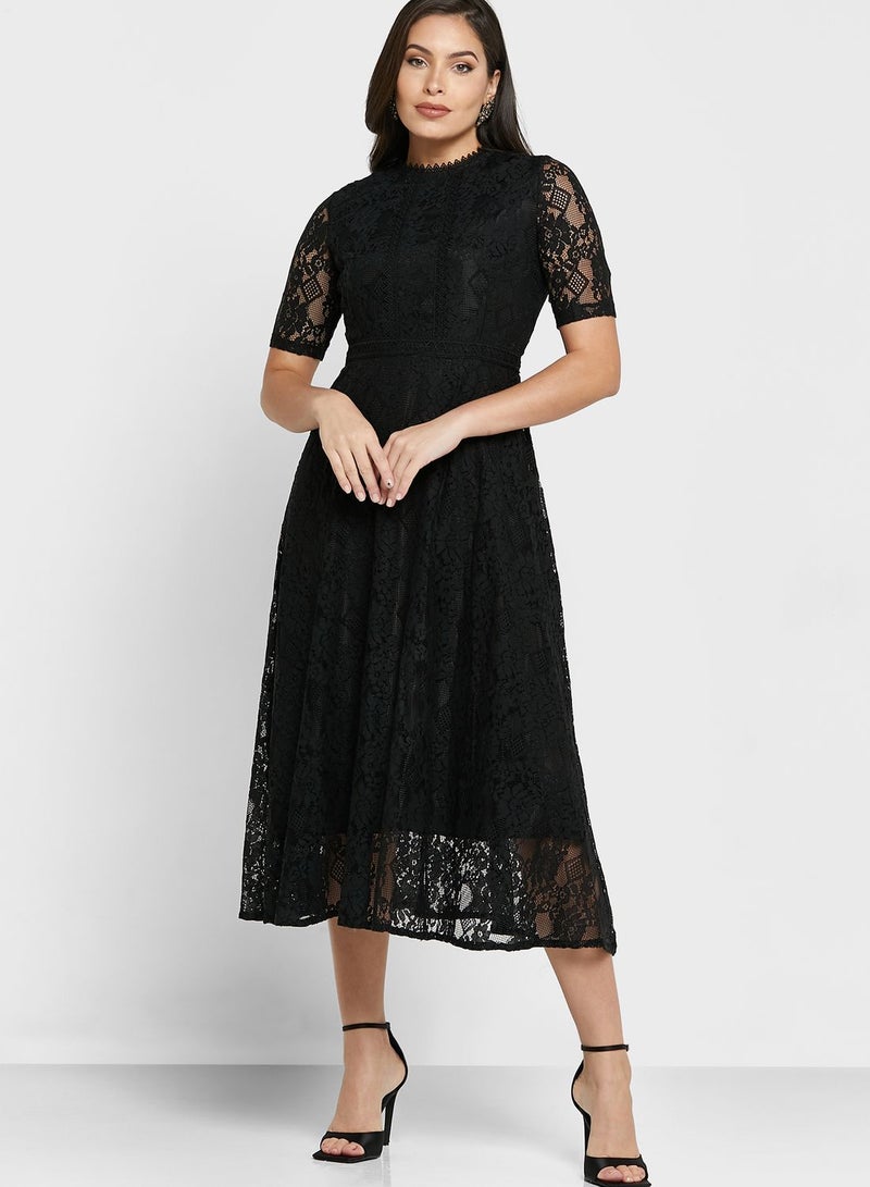 Ella Limited Edition Lace Midi Dress  - Image 1