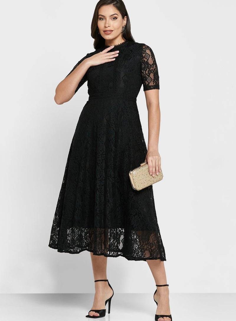 Ella Limited Edition Lace Midi Dress  - Image 4