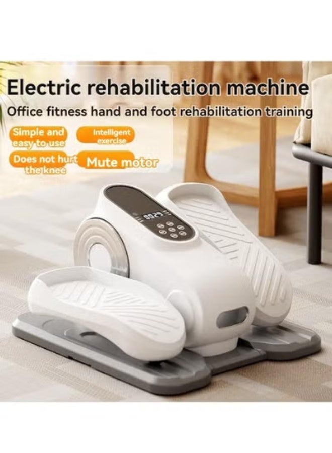  فيكتوال جهاز بيضاوي الشكل تحت المكتب، جهاز كهربائي لتدريب مفصل الكاحل، جهاز تمارين الساق البيضاوي لكبار السن، مُجمّع بالكامل، جهاز تمارين دواسة كهربائي هادئ ومحمول مع جهاز تحكم عن بعد و12 سرعة قابلة للتعديل - Image 5