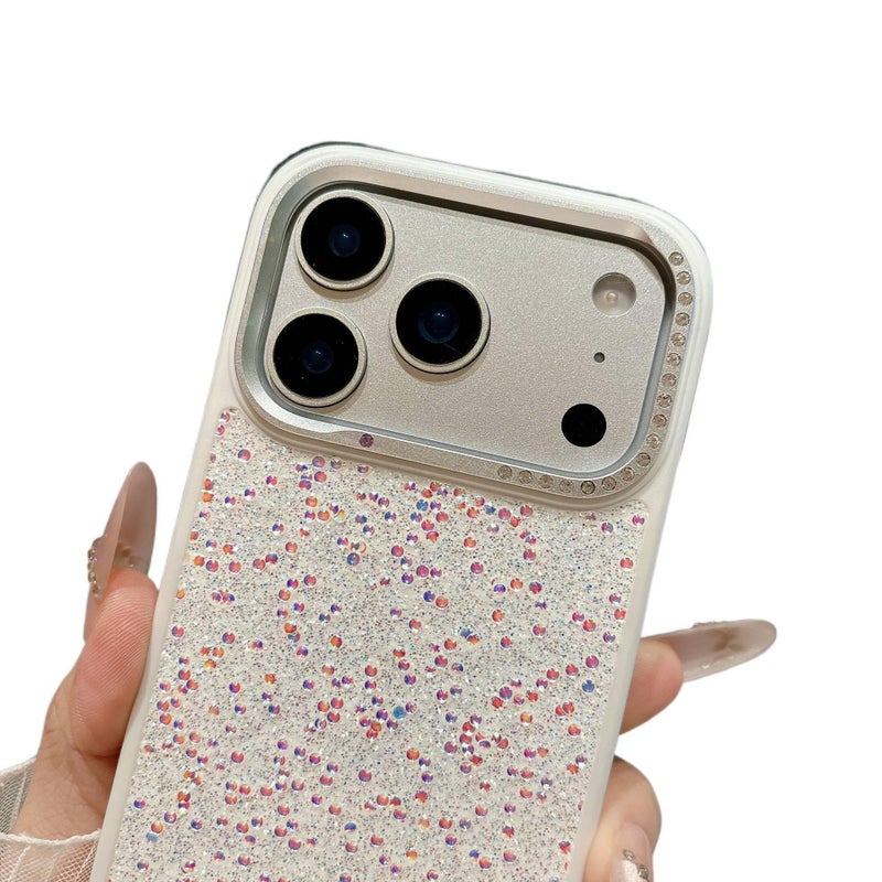 غطاء واقي بPC لـ iPhone 14 / 14 Plus / 14 Pro / 14 Pro Max مع تغطية كاملة وحماية من السقوط مع مقاوم للصدمات مع مرصع بالألماس باللون بنفسجي للحمل اليومي للاستخدام المتكرر للهدايا - Image 5