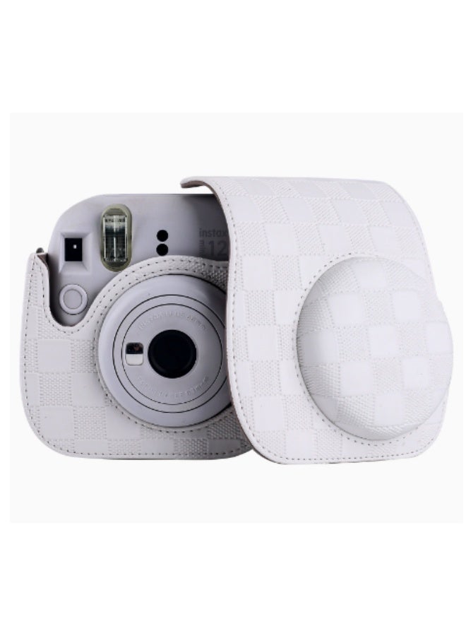 Arabest PU Leather Protective Case for Fujifilm Instax Mini 12/Polaroid Mini 12 Instant Camera, Removable With Adjustable Shoulder Strap - Image 1
