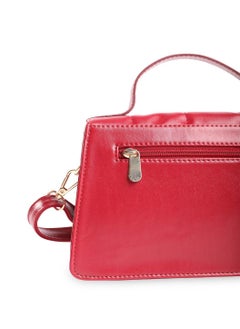 CAPRESE Caprese Poppy Solid Bordeaux Faux Leather Medium Sling Bag  - Image 5