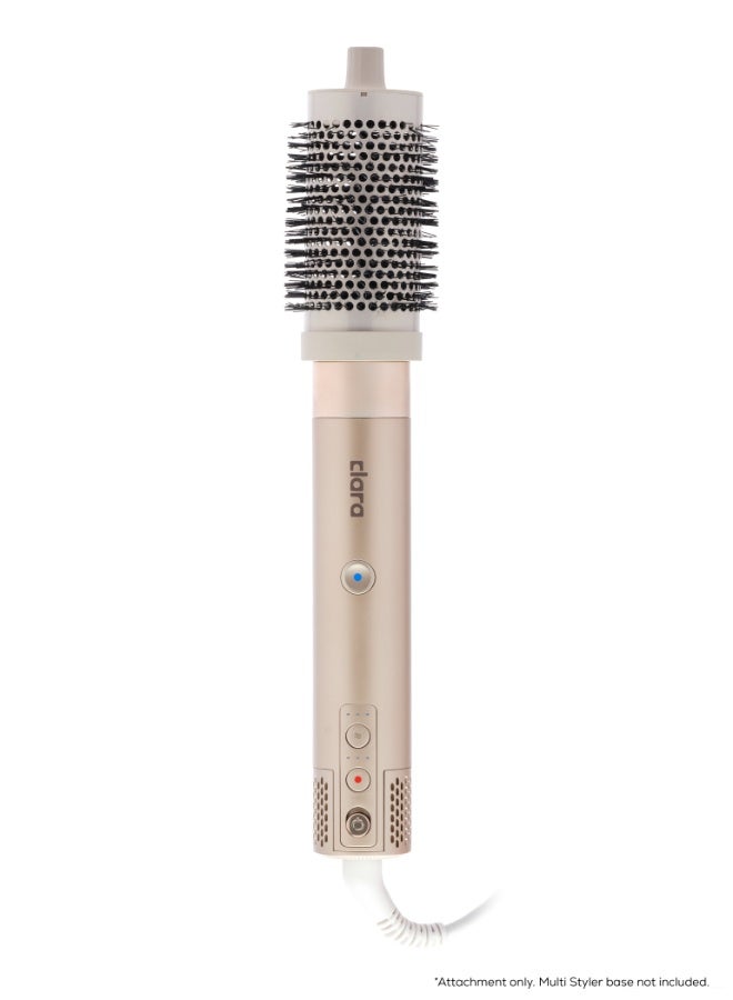 Clara Multi Styler Add-On Attachment - Ceramic Round Brush Set (45mm & 38mm) – Blow Dry Styling Brushes for Volume, Root Lift & Smooth Finish silver - Image 4
