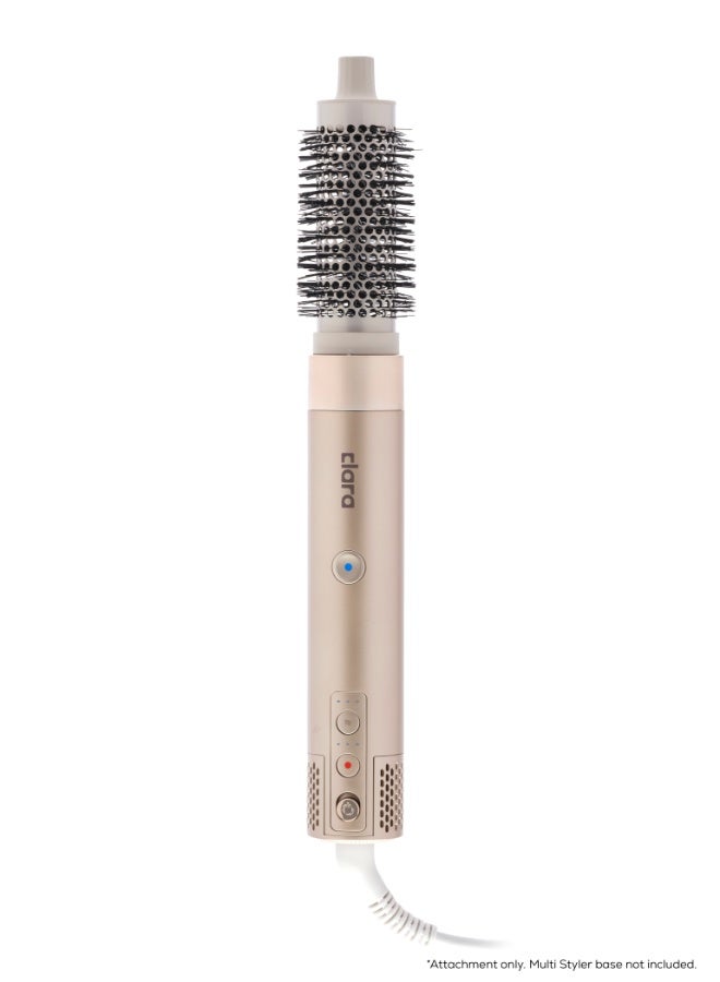 Clara Multi Styler Add-On Attachment - Ceramic Round Brush Set (45mm & 38mm) – Blow Dry Styling Brushes for Volume, Root Lift & Smooth Finish silver - Image 1
