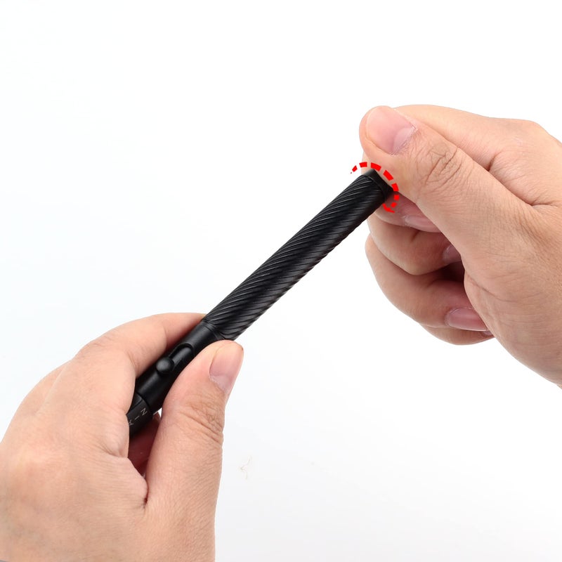 SMOOTHERPRO Fidget Spining Bolt Action Pen, Retractable Ballpoint Pen with Decision Maker, Compatible with Pilot G2 Refill, 0.5mm Black Ink EDC Pen for Office School Valentines Easter Gift, Grey - Image 5