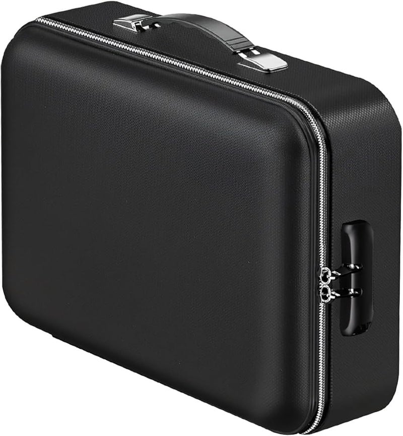 صندوق وثائق محمول مقاوم للحريق والماء مع قفل ومقبض - Image 1