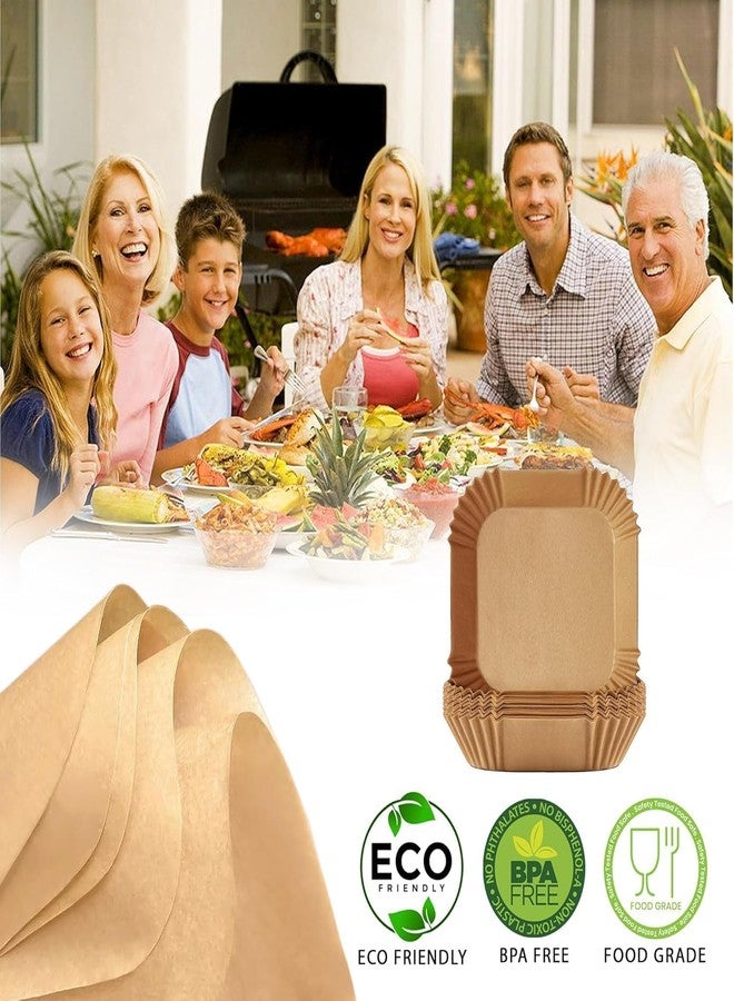 MANTHUMI 100 PCS Air Fryer Paper Sheets, Disposable Paper Liner for Microwave, Oil-Proof Air Fryer Parchment Paper for Frying, Baking, Cooking, Roasting and Microwave (6.3 Inch - Square) - Image 5