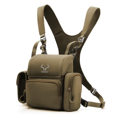 MOXULE Binocular Harness Chest Pack Bino Case with Rangefinder Pocket - Image 1