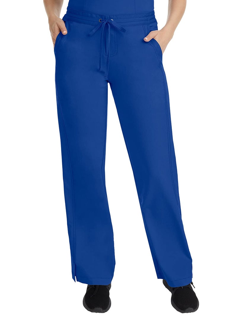 Healing Hands Taylor Women's Pants Mid Rise with 2 Pockets & Back Elastic Waistband 9095, M, Galaxy Blue - Image 1