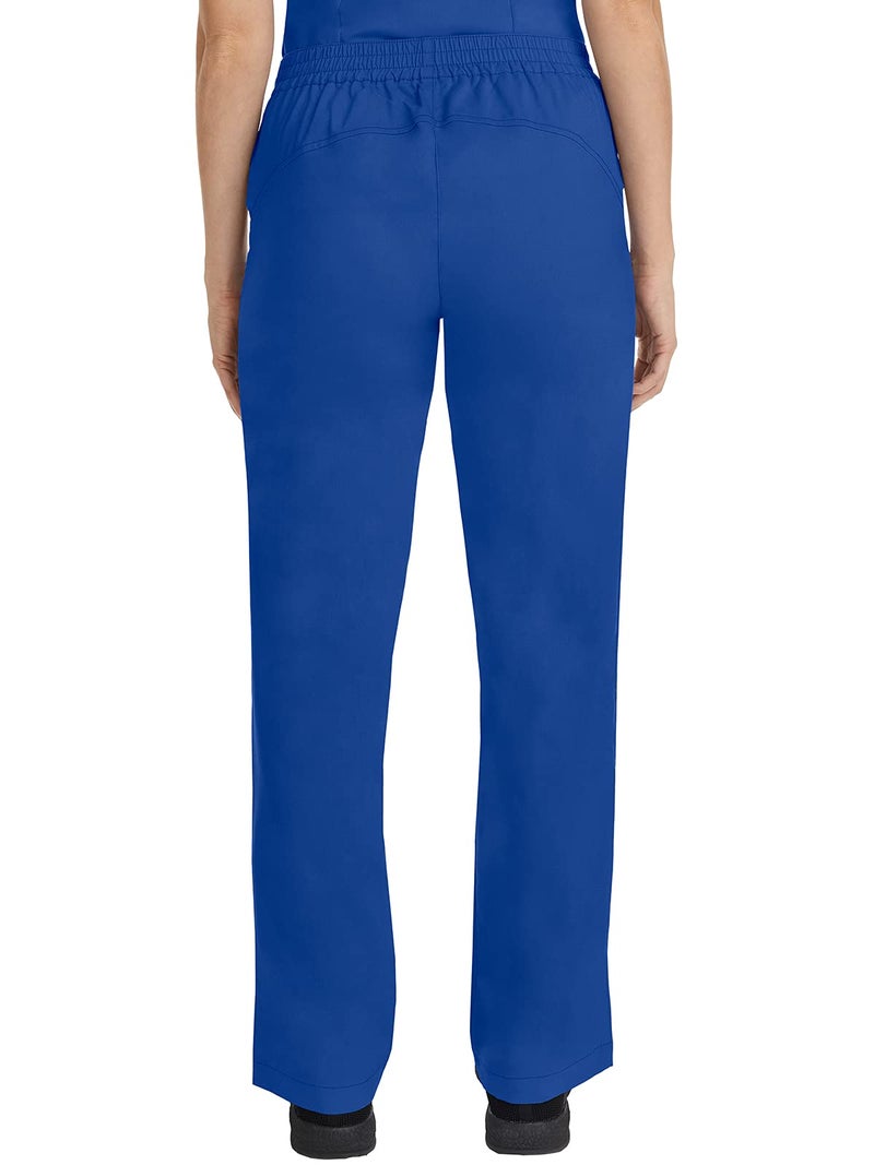 Healing Hands Taylor Women's Pants Mid Rise with 2 Pockets & Back Elastic Waistband 9095, M, Galaxy Blue - Image 2