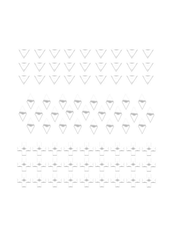 Comet Busters Self Adhesive Cute Nail Decoration Decals, Nail Art Stickers (Metallic Silver) (NAO036) - Image 3