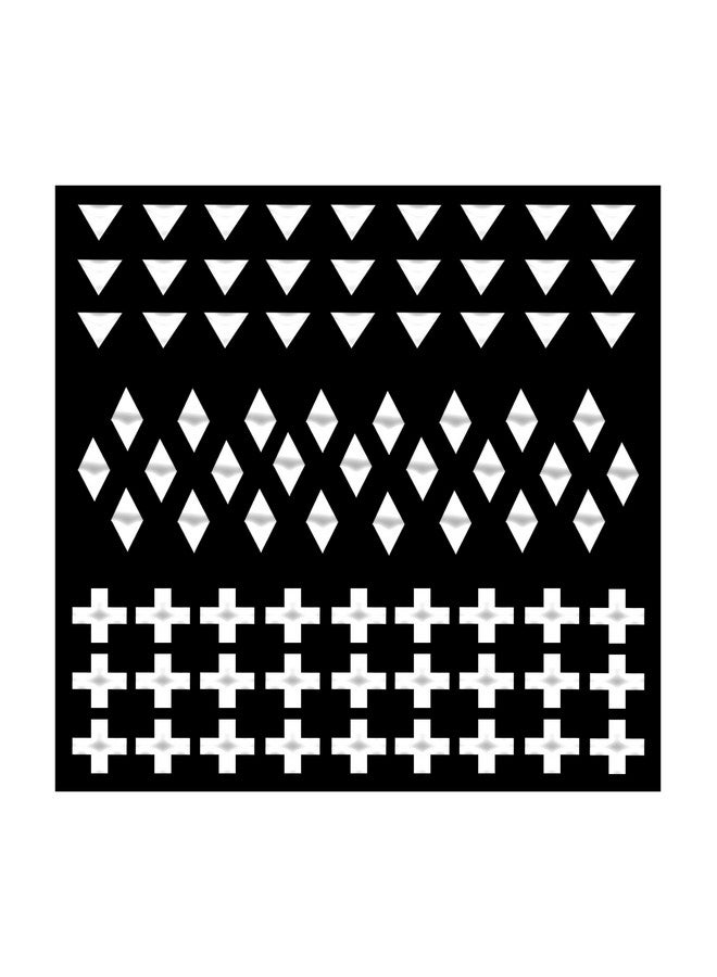 Comet Busters Self Adhesive Cute Nail Decoration Decals, Nail Art Stickers (Metallic Silver) (NAO036) - Image 1