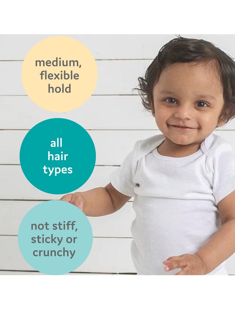 T is for Tame T is for Tame - Kids Hair Styling Gel and Detangling Bundle, Natural Hair Gel and Brush Set for Toddlers & Kids, Alcohol-Free, Vegan, Organic (3.38 Fl Oz & 1 Brush)  - Image 3