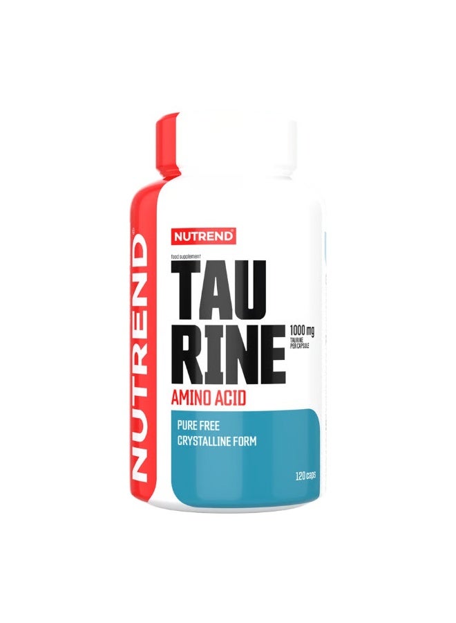NUTREND Taurine Amino Acid 120 Capsules – Energy, Endurance & Performance Support - Image 1