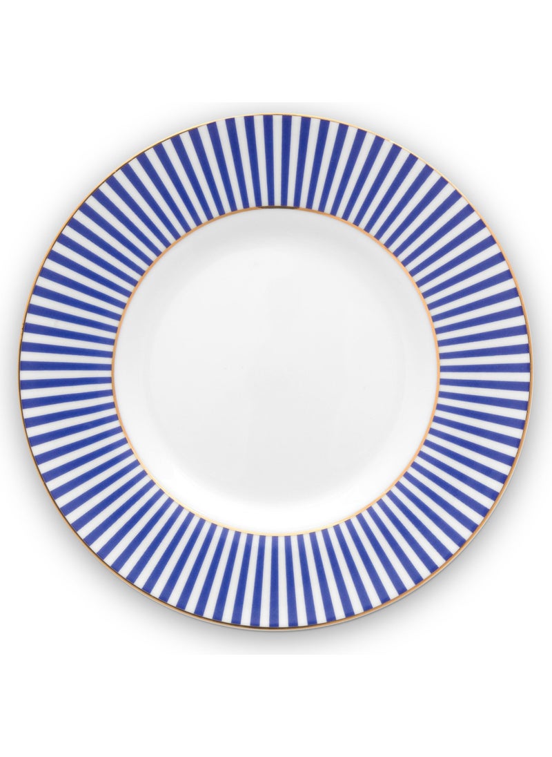 Royal Stripes Blue Porcelain Cake Plate 17 cm - pzsku/ZF17B2FBBFEB42CDF0F9AZ/45/_/1725723513/7a749ae0-da03-4927-856d-1586eba559fe