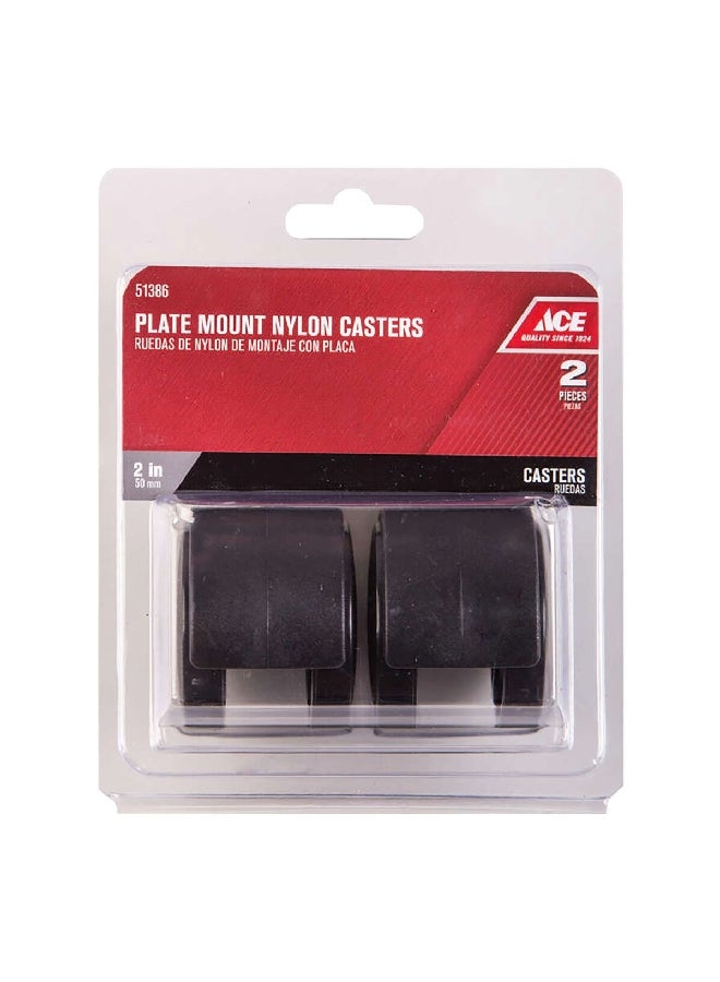 آيس عجلات دوّارة مزدوجة قطعتين نايلون 2 بوصة 51386