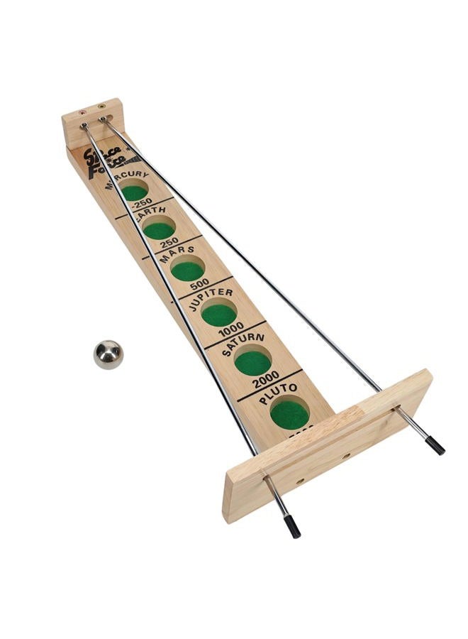 WE Games Shoot The Moon - Classic Solid Wood Rolling Ball Game for Family Fun & Skill Building, Enhances Social Skills, Patience & Perseverance - Image 1