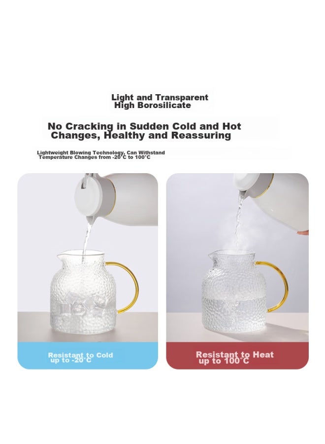 JD.com Jd Jingzao Heat-resistant High-temperature Tea Infuser Pitcher, Large Capacity Glass Jug, Cold Water Pitcher, Tea Set, Cold Water Jug, 1.8l - Image 3