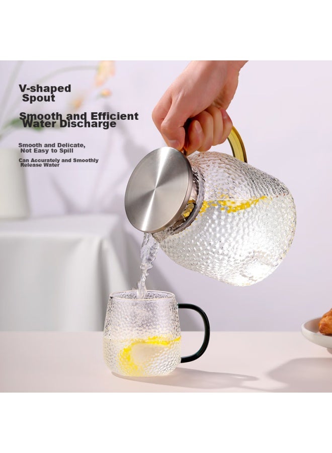 JD.com Jd Jingzao Heat-resistant High-temperature Tea Infuser Pitcher, Large Capacity Glass Jug, Cold Water Pitcher, Tea Set, Cold Water Jug, 1.8l - Image 5