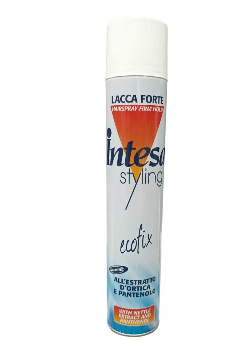 INTESA Hairspray 500 ml With Nettle and Basanol Extract Gives the Hair Softness  Shine and Density