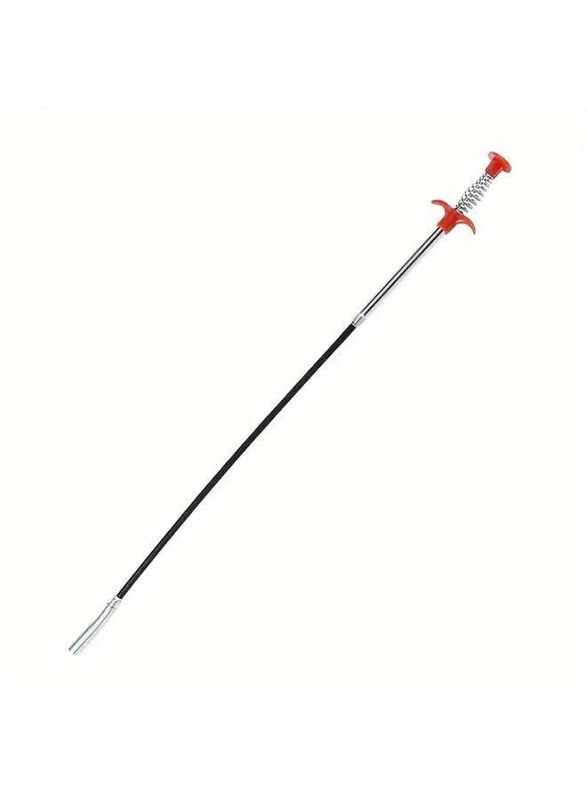 1pc Aluminum Alloy 4 Claw Pipe Dredge Tool Manual Sewer Toilet Clog Remover 0 6 Silver - Image 5