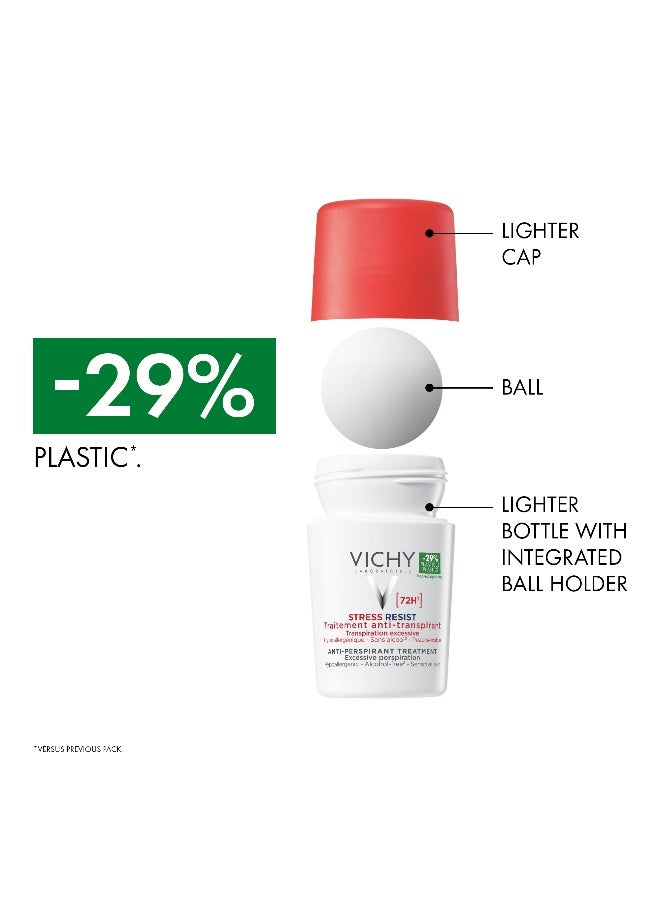 VICHY 72 Hours Stress Resist Excessive Perspiration Deodorant White/Red 50ml - Image 5