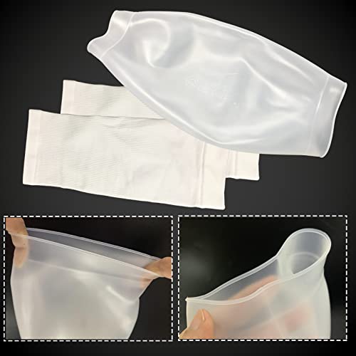 UMTEC Waterproof PICC line Protector Bandage Cover for Chemotherapy Shower, Elbow Middle Arm Cast Sleeve (S) - Image 3