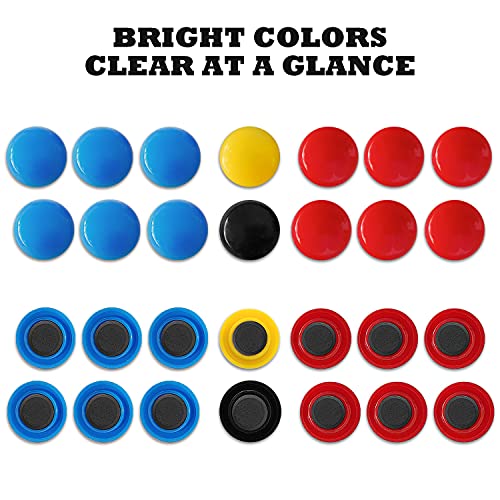 LEAP Soccer Magnets 27 Picese Use to Magnetic Whiteboard 2 Team Sport Goal Player Magnets for Magnetic Clipboard Coach Board - Image 5