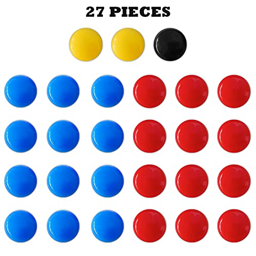 LEAP Soccer Magnets 27 Picese Use to Magnetic Whiteboard 2 Team Sport Goal Player Magnets for Magnetic Clipboard Coach Board - Image 2
