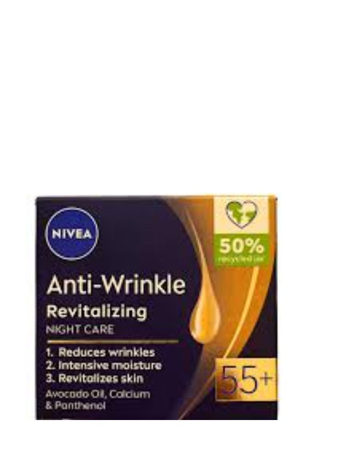 Nivea Anti-Wrinkle 55+ Revitalizing Night Cream 50ml - Image 2