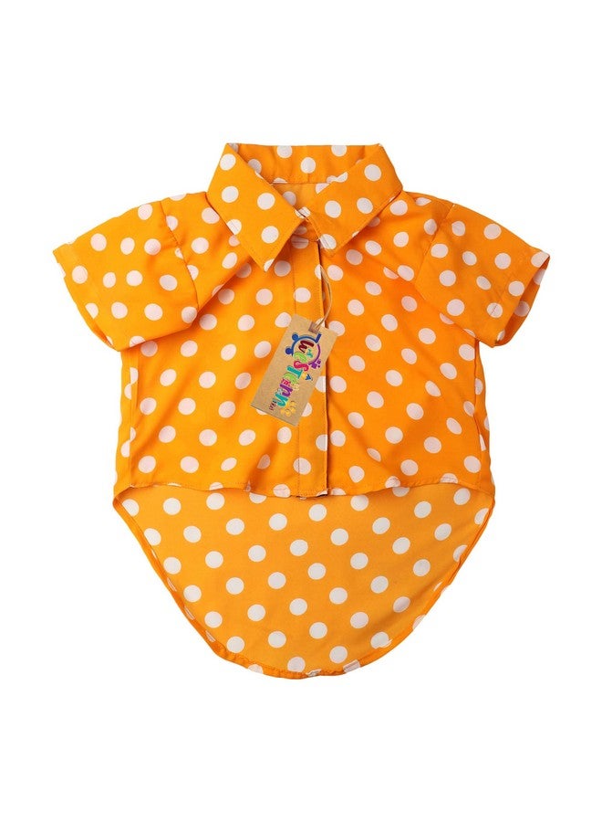 Western Era Super Soft Trendy Printed Shirt, Ultra Comfort Dog Apparel, Cotton Printed Breathable Basic Vest Dog Shirt, Cute Lightweight Thin Shirt For Your Furries (Large - 22 Inch) (Polka Orange) - Image 5