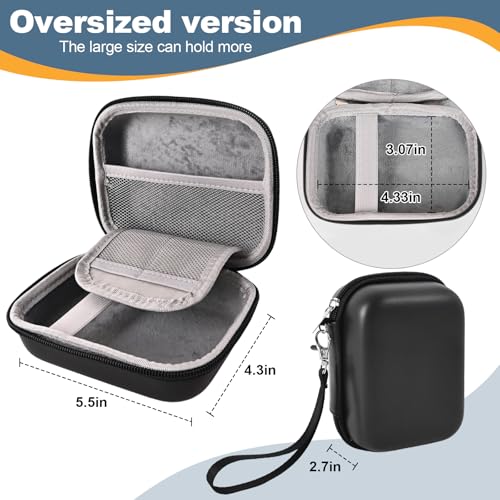 Volpki Waterproof Digital Camera Case,Suitable for Kodak Pixpro Fz45/Fz55/Canon Powershot Elph 360 Case/G7x/Ixy/Laser Printer/Camkory/Masterbee/Sony Cyber-shot DSC-RX100,Rose Gold camera case (Black) - Image 2