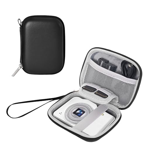 Volpki Waterproof Digital Camera Case,Suitable for Kodak Pixpro Fz45/Fz55/Canon Powershot Elph 360 Case/G7x/Ixy/Laser Printer/Camkory/Masterbee/Sony Cyber-shot DSC-RX100,Rose Gold camera case (Black) - Image 1