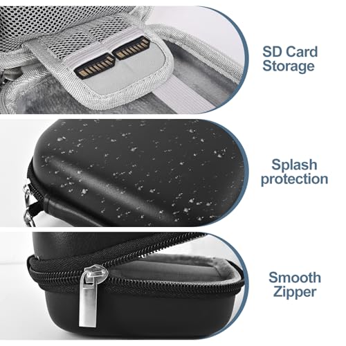 Volpki Waterproof Digital Camera Case,Suitable for Kodak Pixpro Fz45/Fz55/Canon Powershot Elph 360 Case/G7x/Ixy/Laser Printer/Camkory/Masterbee/Sony Cyber-shot DSC-RX100,Rose Gold camera case (Black) - Image 4
