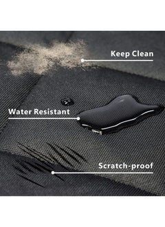 SUV Cargo Liner for Dogs, Large Water Resistant Pet Cargo Cover with Side Flap Protector Dog Seat Cover Mat for SUVs Sedans Vans with Bumper Flap, Non-Slip, Universal Fit, Black