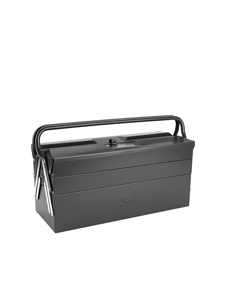 Jetech 21 Inch Cantilever Metal Tool Box, Portable 5-Tray Steel Tool Chest Cabinet, Dark Grey - Image 1