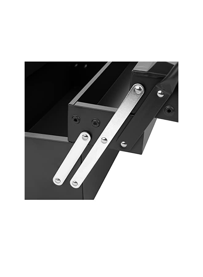 Jetech 21 Inch Cantilever Metal Tool Box, Portable 5-Tray Steel Tool Chest Cabinet, Dark Grey - Image 5