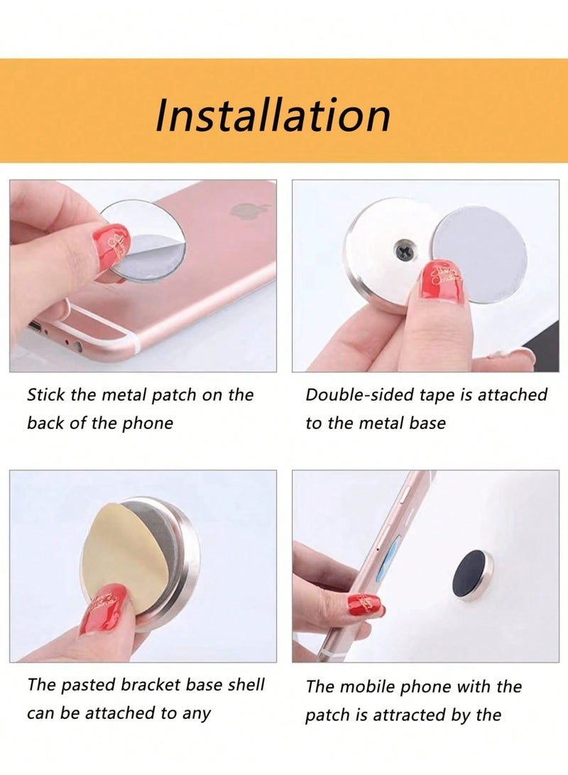 حامل هاتف مغناطيسي للسيارة، لوحة القيادة في السيارة، زجاج الشاحنة، الطاولة، مناسب للأجهزة اللوحية والهواتف الذكية، مجموعة مغناطيسية عالمية المسطحة - Image 5