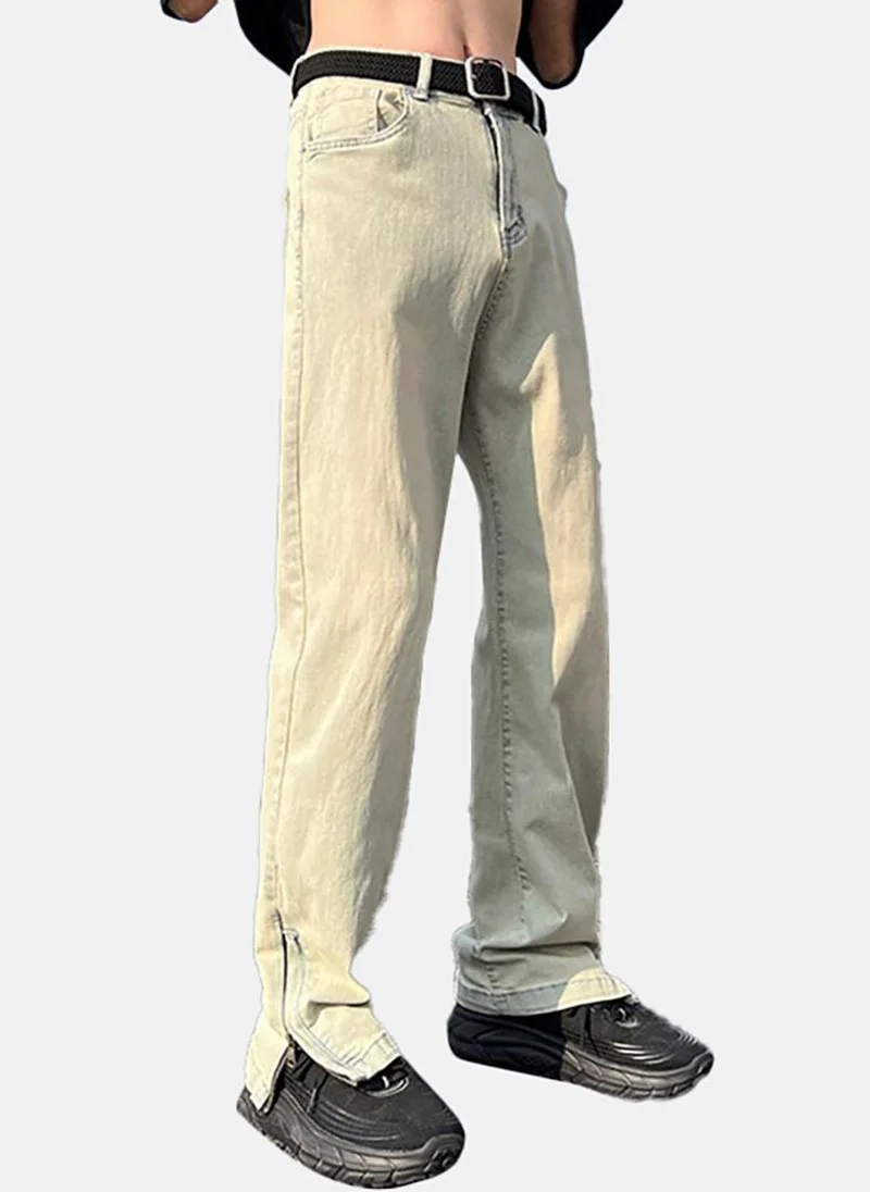 يونيكي Grey Solid Mid Rise Slim Bootcut & Flared Jeans