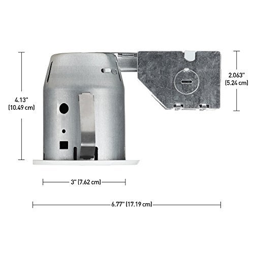 Globe Electric 90679 3" Swivel Round Trim Recessed Lighting Kit, White, Easy Install Push-N-Click Clips, 3.25" Hole Size, Adjustable Ceiling Light, IC Rated, GU10 Base Bulb Not Included - Image 3