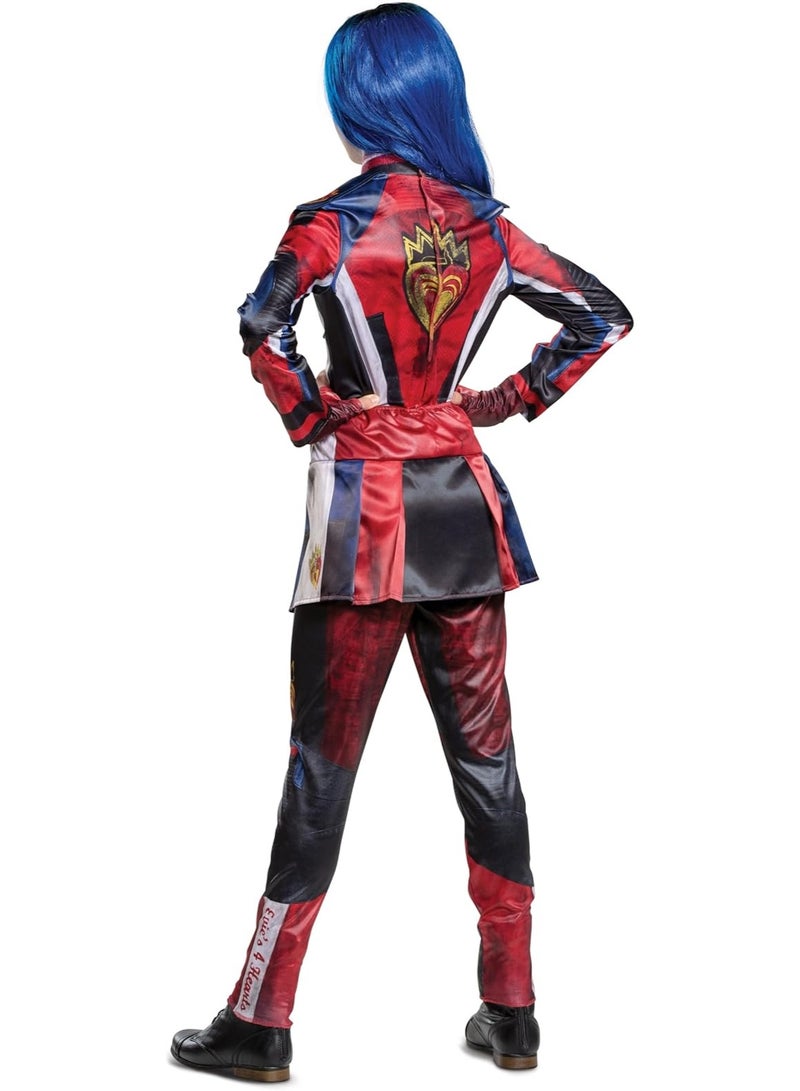 Disguise Evie Descendants 3 Deluxe Girls Costume, Official Disney Descendants Costume Jumpsuit, Child Size Medium (7-8) - Image 2