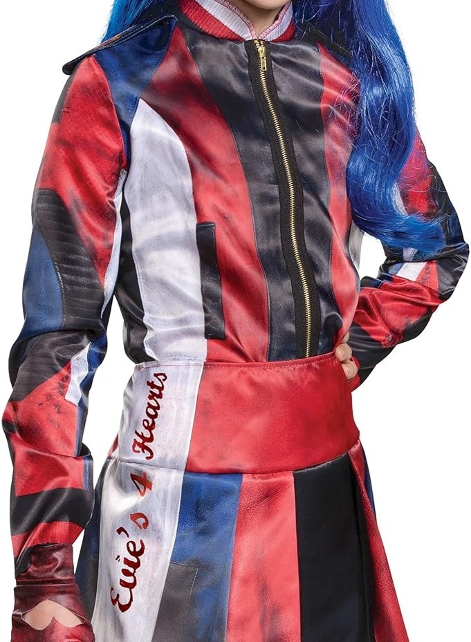 Disguise Evie Descendants 3 Deluxe Girls Costume, Official Disney Descendants Costume Jumpsuit, Child Size Medium (7-8) - Image 3