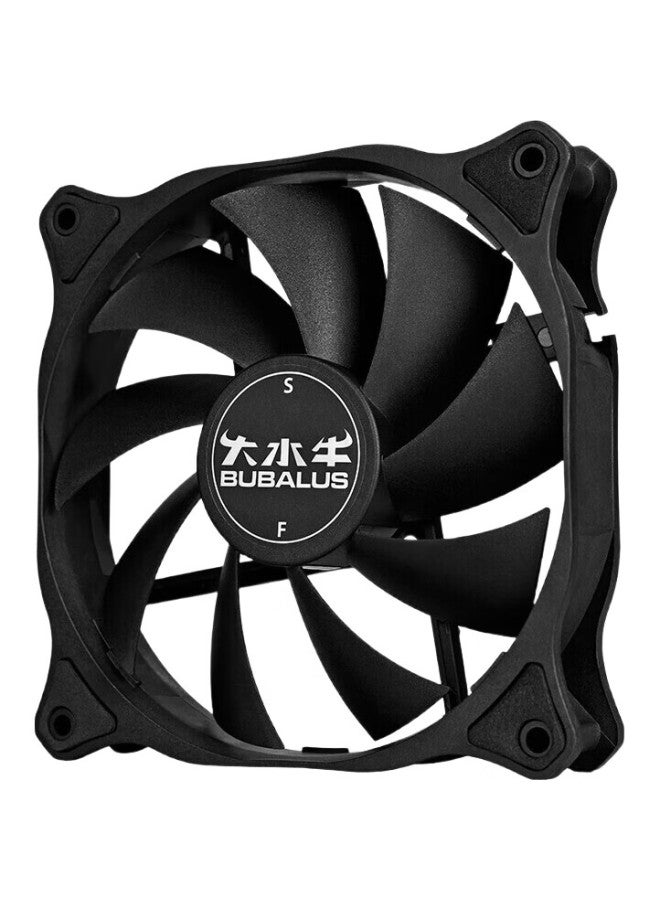 Bubalus Bf120L Case Fan 12Cm (No Light Pollution, Large 4-Pin For Series Connection, Low Noise, Hydraulic Bearing, Computer Cooling And Heat Dissipation) - Image 3