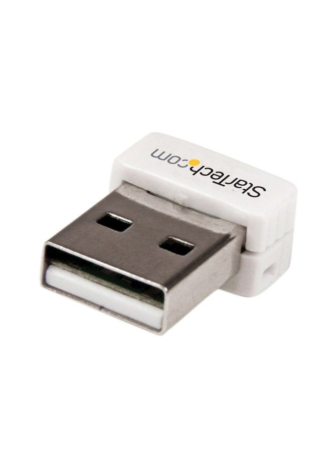 .com USB 150Mbps Mini Wireless N Network Adapter - 802.11n/g 1T1R USB WiFi Adapter - White USB Wireless Adapter - Wireless NIC (USB150WN1X1W)