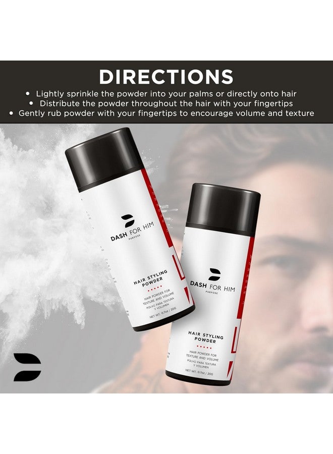 داش فور هيم بودرة تصفيف الشعر للرجال والنساء - بودرة فاخرة لإضفاء الملمس والكثافة على الشعر، عديمة اللون وسهلة الاستخدام على الشعر مع ثبات يدوم طويلاً (20 جم/0.70 أونصة) - Image 5