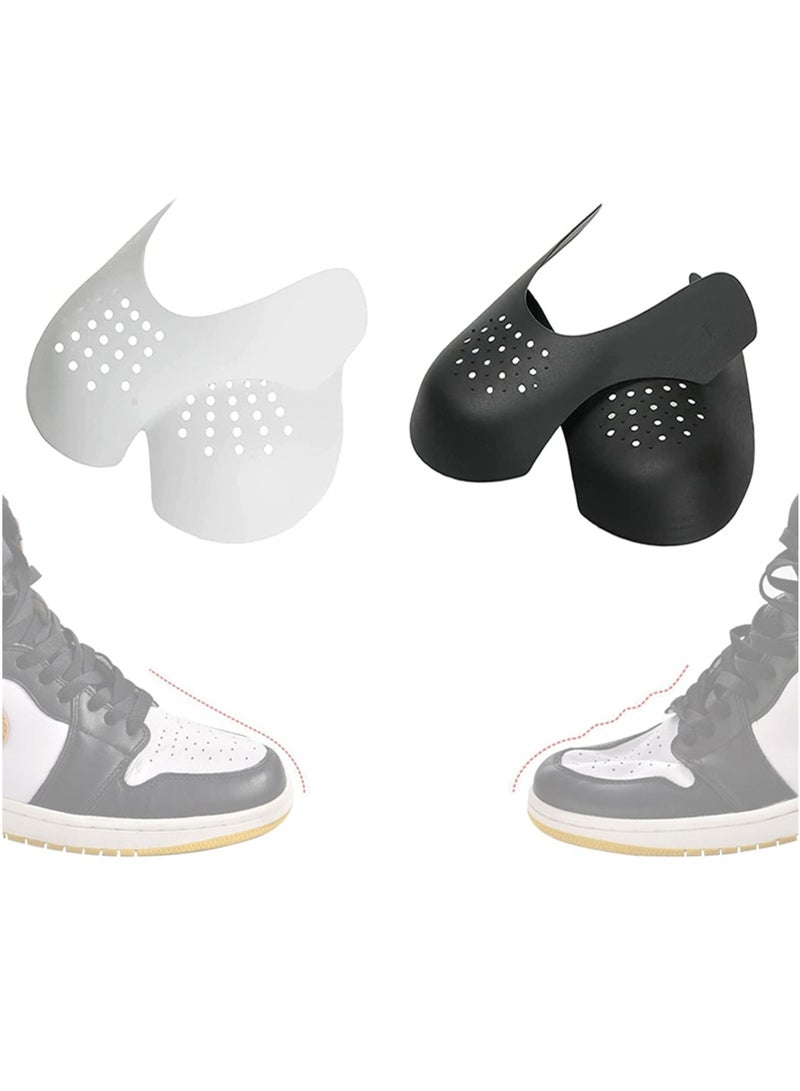 Shoe Crease Protectors 2 Pairs Soft Breathable Wrinkle Preventers for Sneakers Casual Shoes Men and Women - Image 1