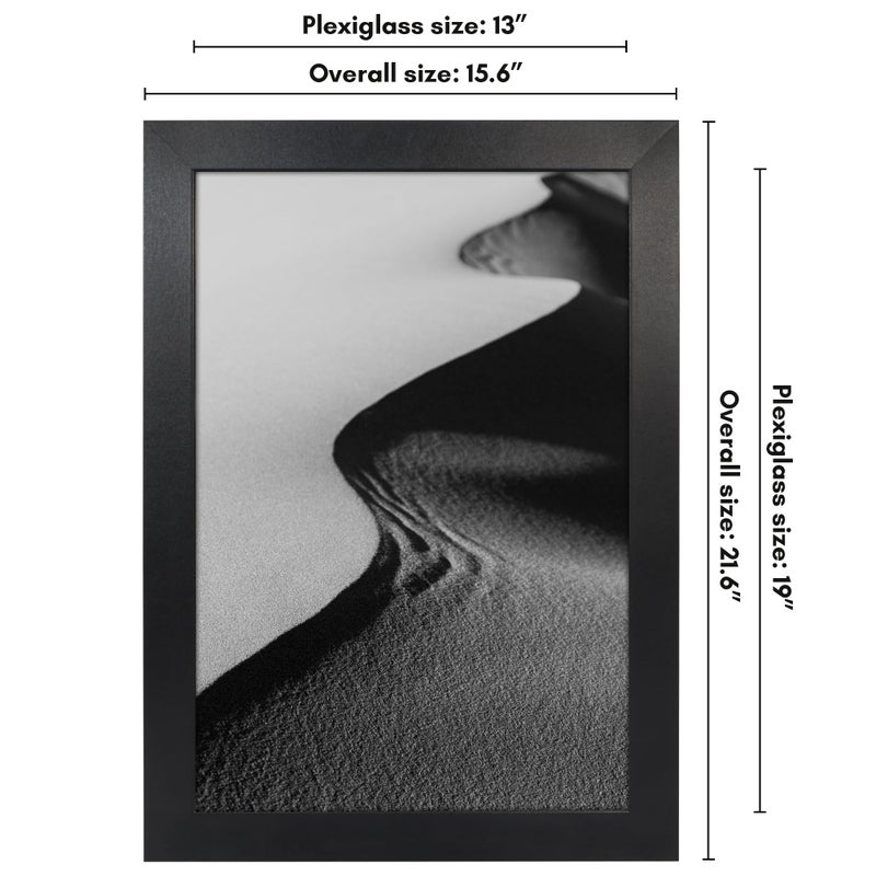 Americanflat 13x19 Concealment Picture Frame with Attached Hinged Hardware - Poster Frame with Plexiglass to Hide In-Wall Safe or In-Wall Storage - Guardian Collection - Hidden Wall Safe Not Included - Image 3