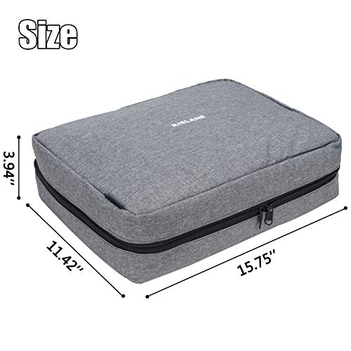 KISLANE Board Game Carrying Case with 18 Pockets for Board Games, Pieces, Tokens, Cards and More, Expandable Board Game Storage Solution for Travel, Party, Gathering (Grey) - Image 4