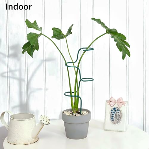 GOOOXIM Set of 3 Sturdy Metal Plant Support Stakes for Indoor & Outdoor Use - Garden Trellis for Hydrangeas, Monstera, Flowers, Herbs, and Seedlings - Ideal for Small to Medium Plants - Image 4